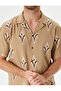 Short Sleeve Shirt Ethnic Print Cotton - 5