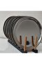 Stainless Steel 21.cm Round Tea, Coffee, Cake Serving Tray Decorative Presentation Tray 6Pcs - 7