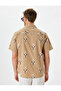 Short Sleeve Shirt Ethnic Print Cotton - 4