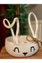 28X10 Wicker Tress Rabbit Kids Room Organizer Basket, Toy Basket, Multi-Purpose Basket, Organizer - 8
