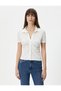 Short Sleeve Shirt Draped Buttoned - 3