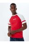 Slim Fit T-Shirt with Slogan Print, Crew Neck, Short Sleeves, Ribbed Cotton