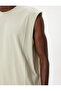 Sleeveless T-Shirt Basic Crew Neck Cotton - 5