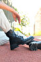 Patent Leather Men's Black Boots 0012746 - 4