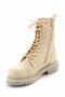 Rubber Sole Leather Boots - 5