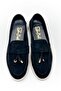 Rouge Black Suede Moccasin Women's Shoes