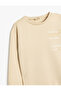 Sweatshirt with Print Detail, Crew Neck, Long Sleeves - 3