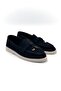 Rouge Black Suede Moccasin Women's Shoes - 3