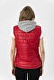 Women's Jersey Hooded Puffer Vest 255316 - - 5