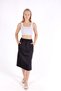 Black waist tie detail skirt 9156m - 2