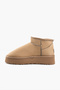 Women's Mink Thick Sole Suede Boots Platform Heeled with Fur Inside Model Cinnamon Boots & Bootie - 3