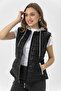 Women's Jersey Hooded Puffer Vest 255316 - - 3
