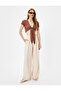Viscose Wide-Legged Trousers with Pockets, Elastic Waist, and Pleated Detail