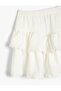 Mini Skirt with Elastic Waistband - 3