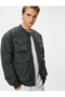 Bomber Jacket with College Collar and Pocket Detail, Zippered