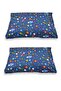 100% Cotton Baby Kids Pillow Case 50X70 (2 Pcs) Navy Blue Galaxy - 4
