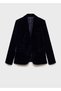 Kalıplı kadife blazer ceket - 3
