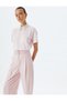 Cotton Short Sleeve Stone Detailed Shirt Collar T-Shirt - 2