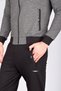 Smoked Stand Collar Seasonal Cotton 2 Thread Fabric Zipper Pocket Straight Leg Men's Tracksuit Set - 3
