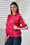 Striped Hooded Seasonal Coat - 7