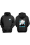 Unisex Gojo Satoru Glasses Design Front Back Printed Regular Fit Black Sweatshirt