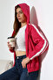 Striped Hooded Seasonal Coat - 3