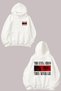 Unisex the Eyes Chico the Never Lie Design Front and Back Printed Regular Fit White Sweatshirt
