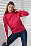 Striped Hooded Seasonal Coat - 6