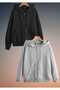 Women Men Lover 2 Pieces Set Oversize Hooded Zippered Unisex Sweatshirt