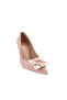 K5092-22K Women's Pointed Toe Buckle Low-Cut Thin Heeled Shoes - 2