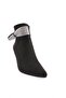 K100-22K Women's Silver Stone Heeled Boots Black Suede - 2