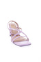 K9001 Women's Blunt Toe Cross-Strapped Heeled Sandals - 2