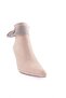 K100-22K Women's Silver Stone Heeled Boots Beige Suede - 2