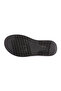 Black Genuine Leather Women's Sandals - Rubber Detailed - 5
