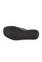 Women's Cross Strap Thick Sole Slippers Black Genuine Leather 69133335 - 5