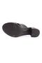 15-12 23y Women's Thick Cross Banded Heeled Slippers - 5