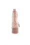 9009-2164-22K Women's Zippered Heeled Boots Nude Kroko - 4