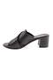 15-12 23y Women's Thick Cross Banded Heeled Slippers - 3