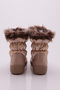 Women's Snow Boots with Fur Detail Nude 242153138 - 3