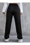 High Elastic Leg Black Jogger Sweatpants - 3