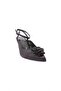 K1115-23y Women's Ankle Strap Rose Accessory Buckle Thin Heeled Shoes - 2