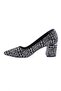 3310-23y Women's Pointed Toe Thick Heeled Shoes - 3