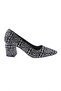 3310-23y Women's Pointed Toe Thick Heeled Shoes