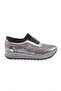 Women's Thick Sole Silver Stone Sneakers Shoes Silver 112130142674