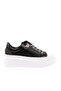 897-23Y Women's Sneakers - Lace-Up, Zippered Thick Sole