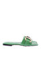 115-23y Women's Silver Stone Slippers with Accessories