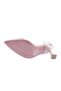 0653-23Y Women's Pointed Toe, Low-Cut, Transparent Side, Long Heeled Shoes - 5