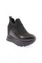 927-23y Women's Mega Thick Sole Silver Stone Sneakers Shoes - 2