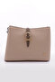 Women's Chain Detailed Shoulder and Arm Bag Mink Rolax 2183426