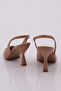 03 Women's Pointed Toe Transparent Detailed Heeled Shoes with Accessories - 3